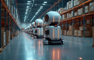 Jak AI i automatyzacja zmieniają magazyny? Odkryj wpływ na wydajność i przyszłość pracy w logistyce.